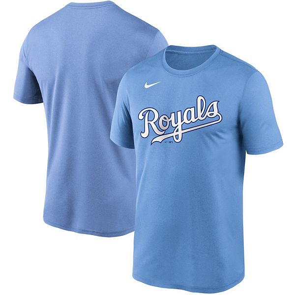Nike Women's Kansas City Royals Light Blue Tri-Blend 3/4-Sleeve Raglan  T-Shirt