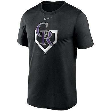 Men's Nike Black Colorado Rockies Icon Legend Performance T-Shirt