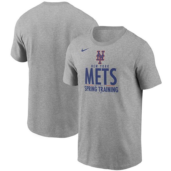 Men's Nike Heathered Gray New York Mets Spring Training Club T-Shirt