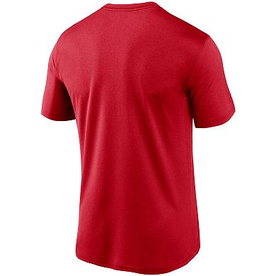 Men's Nike Red Atlanta Braves Wordmark Legend T-Shirt