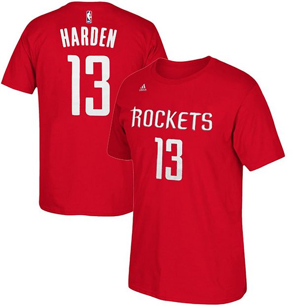 Youth Houston Rockets James Harden Red Icon Player Name & Number T-Shirt