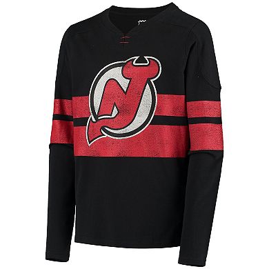 Youth Black New Jersey Devils Classic Pullover Sweatshirt