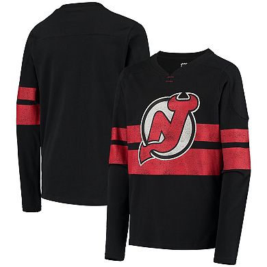 Youth Black New Jersey Devils Classic Pullover Sweatshirt