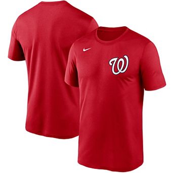 Men's Nike Red Washington Nationals Wordmark Legend T-Shirt