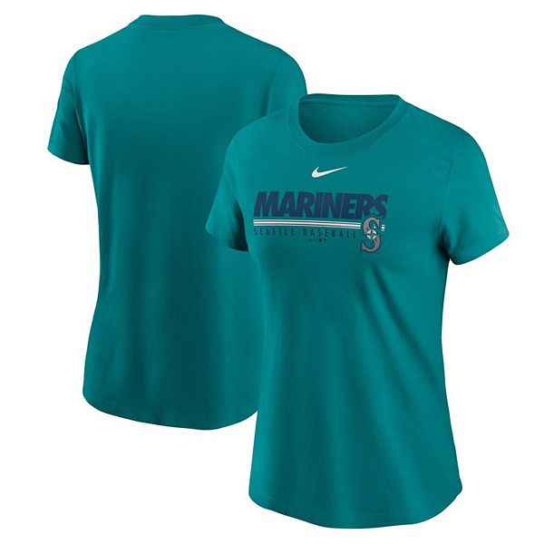 Women's Nike Aqua Seattle Mariners Baseball T-Shirt