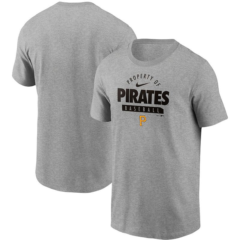 Mens Nike Heathered Gray Pittsburgh Pirates Primetime Property Of Practice