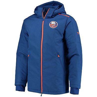 Men's Fanatics Branded Royal New York Islanders Authentic Pro Rink Parka Full-Zip Hoodie Jacket