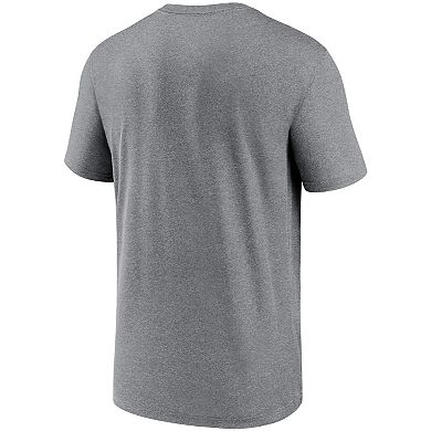 Men's Nike Heathered Gray Detroit Tigers Local Logo Legend T-Shirt
