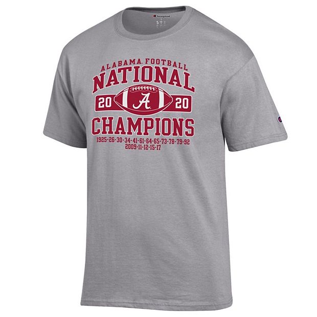 Men s Champion Gray Alabama Crimson Tide College Football Playoff