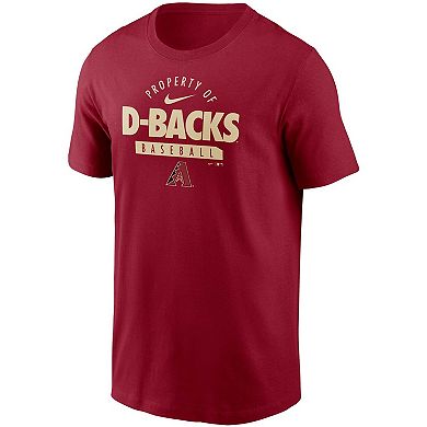 Men's Nike Red Arizona Diamondbacks Primetime Property Of Practice T-Shirt