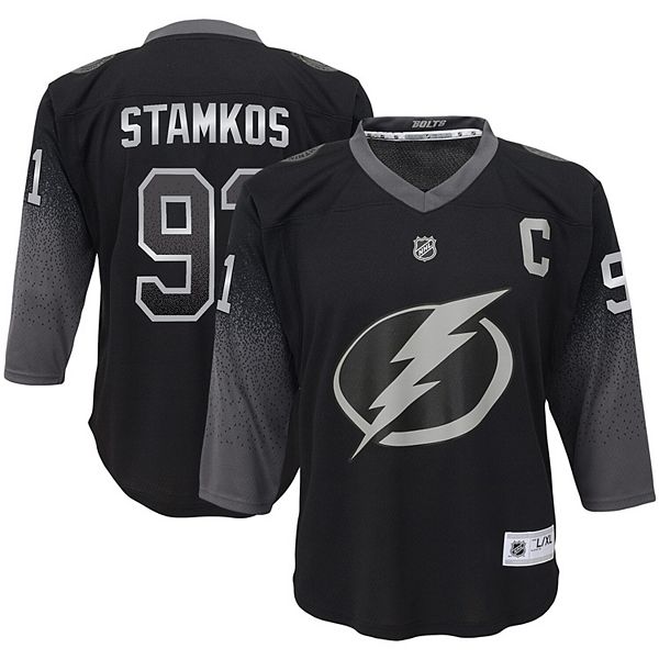 Tampa Bay Lightning Steven Stamkos 91 Alternate 2022 Stanley Cup Playoffs  Breakaway Men Jersey - Black - Bluefink