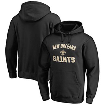 Men's Fanatics Branded Black New Orleans Saints Victory Arch Team Pullover Hoodie