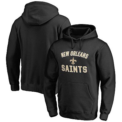 Men's Fanatics Branded Black New Orleans Saints Victory Arch Team Pullover Hoodie