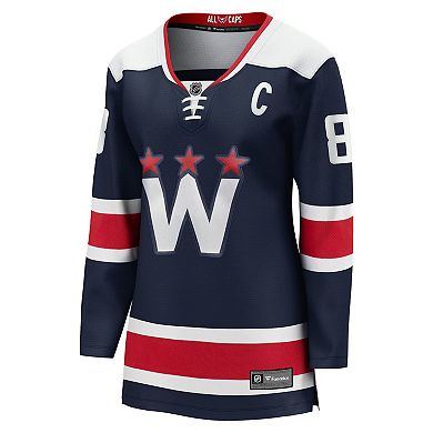 Women's Fanatics Branded Alexander Ovechkin Navy Washington Capitals Alternate Premier Breakaway Player Jersey