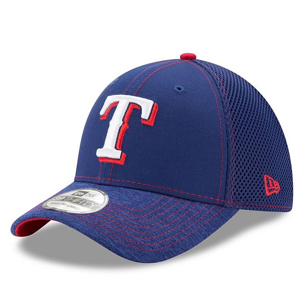 Men's New Era Royal Texas Rangers Shadow Burst 39THIRTY Flex Hat
