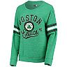 Women's New Era Green Boston Celtics Space Dye Tri-Blend Sweatshirt