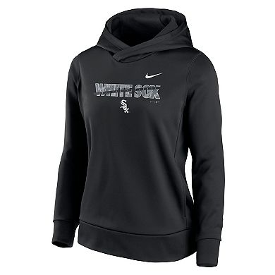 Women's Nike Black Chicago White Sox Club Angle Performance Pullover Hoodie