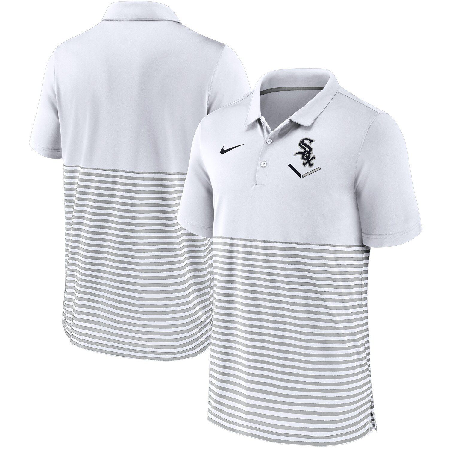 Chicago White Sox Home Plate Striped Polo