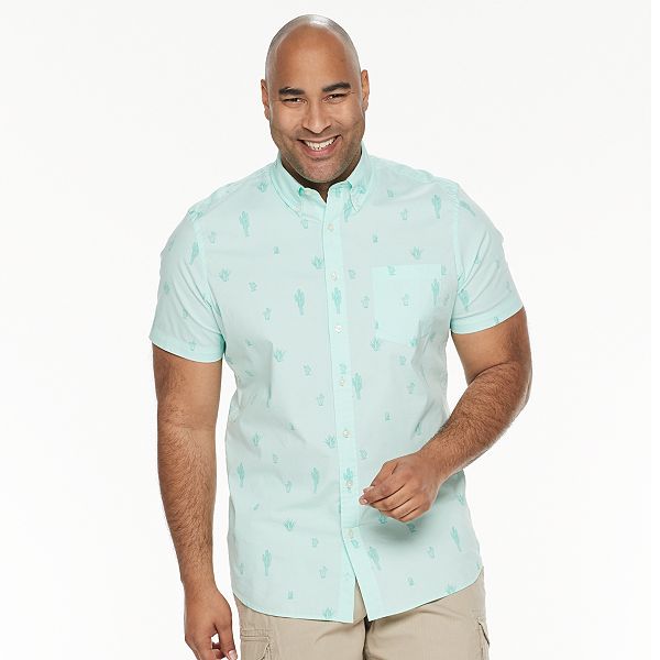Big & Tall Sonoma Goods For Life® Poplin Button-Down Shirt