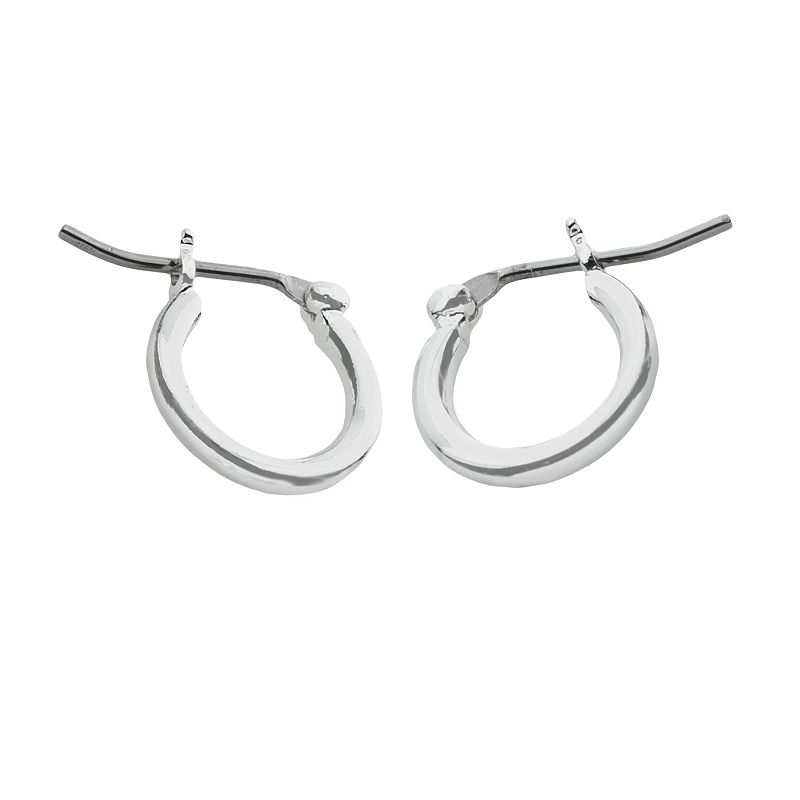 UPC 083355535946 product image for Napier Silver Tone Hoop Earrings, Women's, Grey | upcitemdb.com