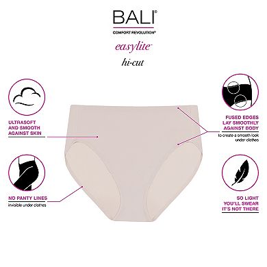 Bali Comfort Revolution EasyLite 3-Pack Hi-Cut Panty DFELH3