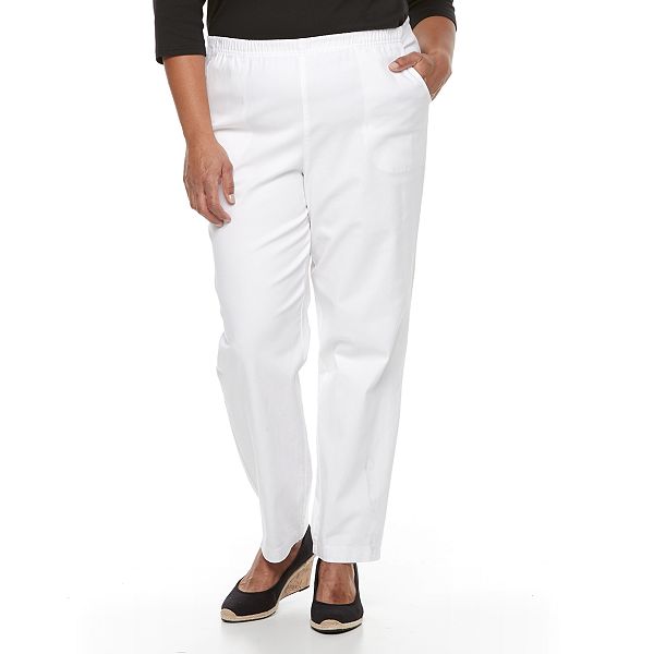 Plus Size Croft & Barrow® Pull On Straight-Leg Pants