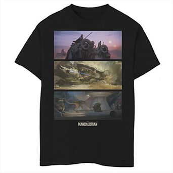 Boys 6-20 Star Wars: The Mandalorian Chapter 9 Concept Art Panels Graphic Tee