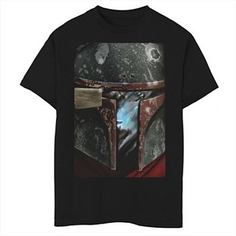 Boys 6-20 Star Wars: The Mandalorian The Marshal Big Face Poster Graphic Tee