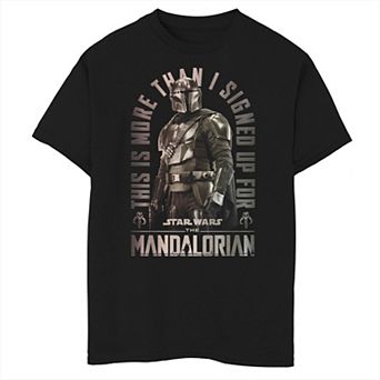 Boys 6-20 Star Wars: The Mandalorian More Than I Signed Up For Gold Graphic Tee