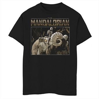 Boys 6-20 Star Wars: The Mandalorian & The Child aka Baby Yoda Bantha Ride Graphic Tee