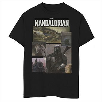 Boys 6-20 Star Wars: The Mandalorian Chapter 9 Concept Art Box Up Graphic Tee