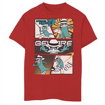Disney's Phineas & Ferb Boys 8-20 Agent P Box Up Graphic Tee