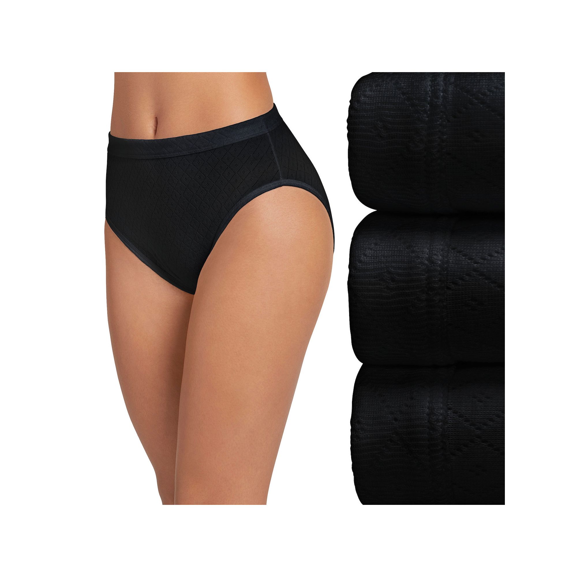 Womens Jockey® Elance Breathe 3-pack French Cut Panty Set 1541, Size: 6, 