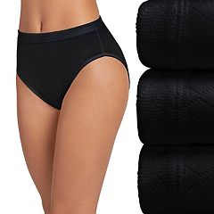 Womens Black Cotton Panties - Underwear, Clothing