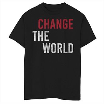 Boys 8-20 Fifth Sun Change The World Inspirational Graphic Tee