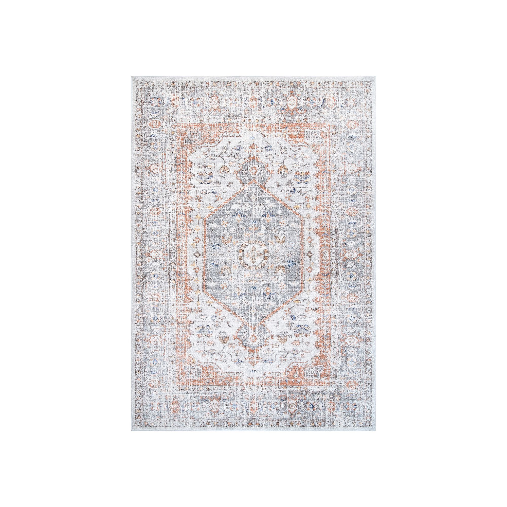 nuLOOM Vintage Jacquie Floral Rug, Silver