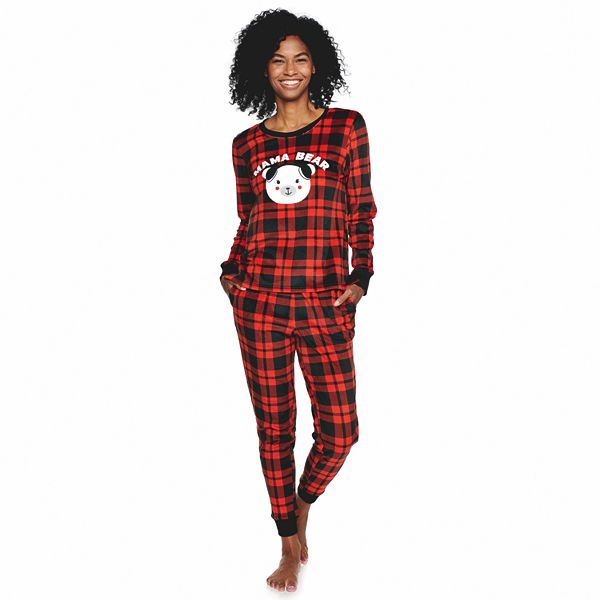 Fuzzy Bear Pajama Set Rilakkuma Jammies PJs Sleepwear