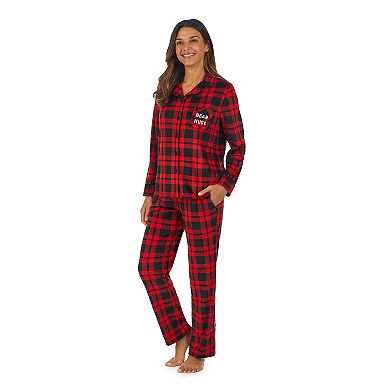 Women's Jammies For Your Families® Cool Bear Plaid Pajama Set by Cuddl ...