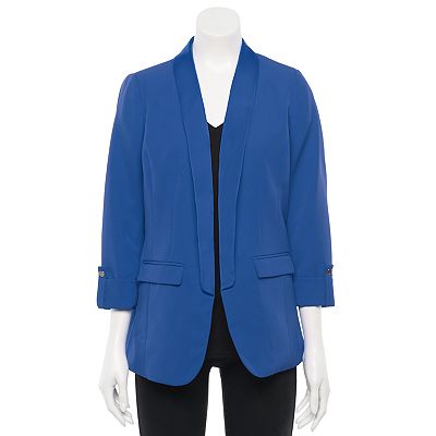 Women s Apt. 9 Open Front Long Boyfriend Blazer