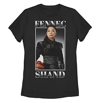 Juniors' Star Wars: The Mandalorian Fennec Shand Portrait R16 Tee