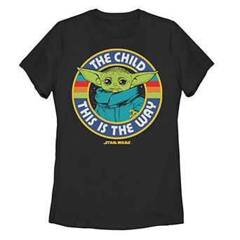 Juniors Star Wars: The Mandalorian The Child This Is The Way Cartoon Tee