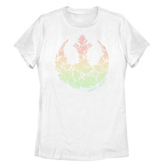 Juniors' Star Wars Gradient Rebel Logo Graphic Tee