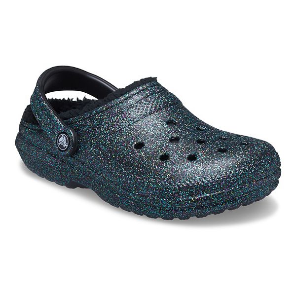 Crocs™ Classic Glitter Lined Clog In Black Lyst | lupon.gov.ph