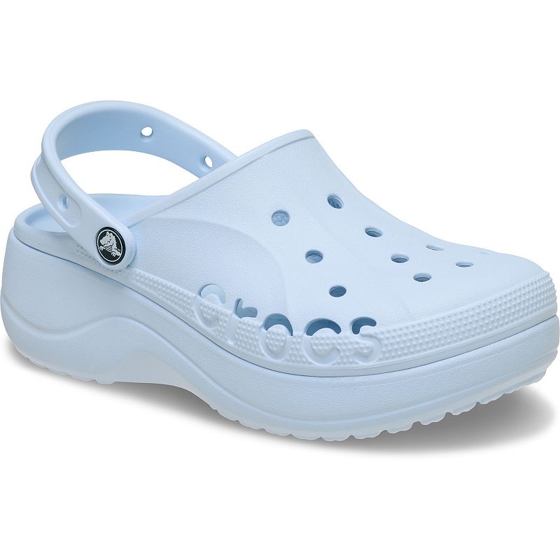 Crocs Classic Women's Platform Clogs, Size: 7 Mineral Blue