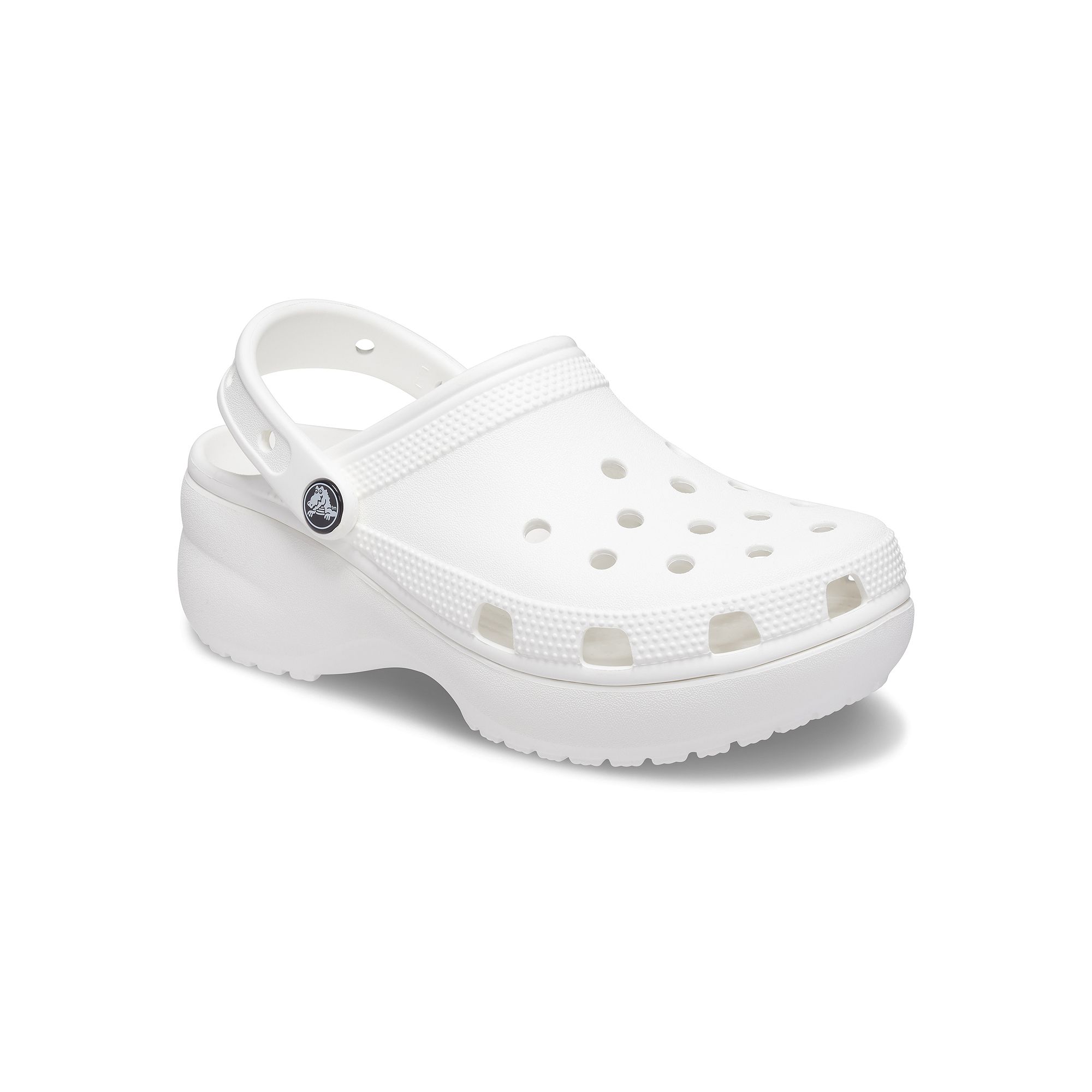 Crocs Classic Womens Platform Clogs, Size: 9, White
