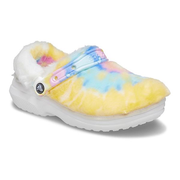 Faux hot sale fur crocs