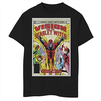Boys 8-20 Marvel Vision & The Scarlet Witch Revelations Comic Graphic Tee