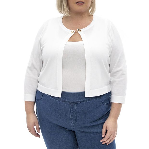 Plus size outlet white bolero