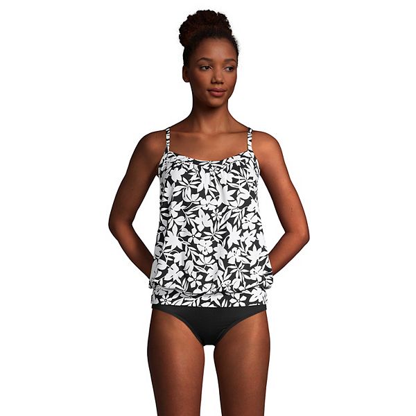 Layered blouson tankini store top