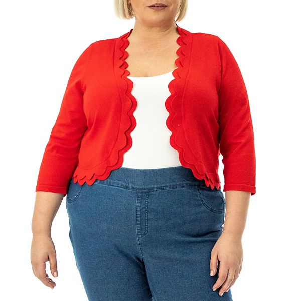 Women's plus shop size red shrug